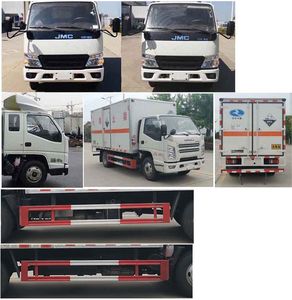 Huatong brand automobiles HCQ5041XFWJX6 Corrosive goods box transport vehicle