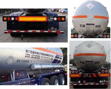 Hongtu  HT9409GYQD1 Semi trailer for liquefied gas transportation