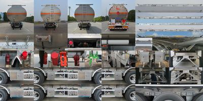 Ouman  HFV9403GRYA Aluminum alloy flammable liquid tank transport semi-trailer