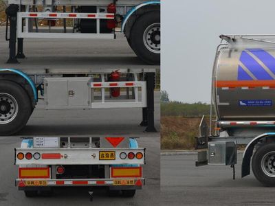 Ouman  HFV9403GRYA Aluminum alloy flammable liquid tank transport semi-trailer