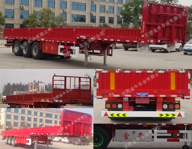 Xianghe brand automobile JJN9380E Railboard transport semi-trailer