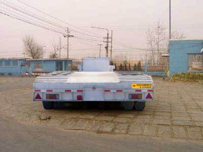 Huanda  BJQ9391TDP Low flatbed semi-trailer