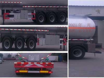 Cheng Liwei  CLW9406GYYLV Aluminum alloy oil transport semi-trailer