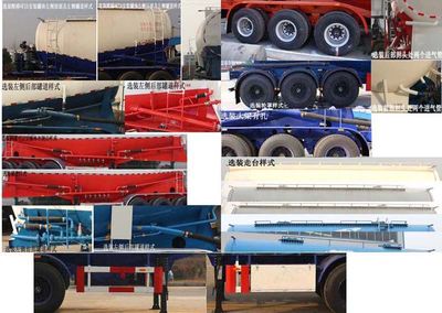 Tongyada  CTY9407GFLA Low density powder material transportation semi-trailer