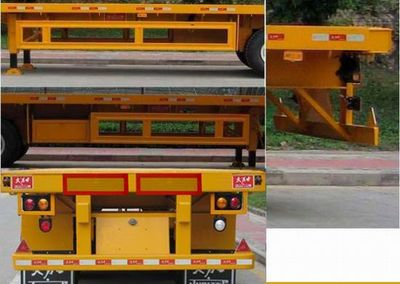 Shekou Port Machinery Brand Automobile SGJ9320TP Flat semi-trailer