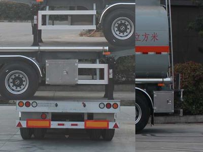 Wanqi Automobile CTD9402GRY Flammable liquid tank transport semi-trailer