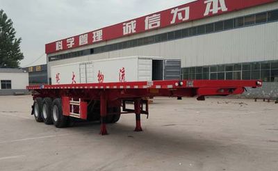 Liangyi  TYK9403ZZXP Flat dump semi-trailer