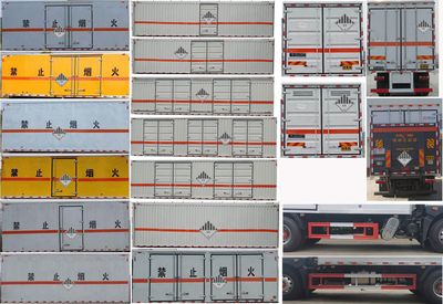 Jiangte brand automobiles JDF5180XZWE6 Miscellaneous dangerous goods box transport vehicle