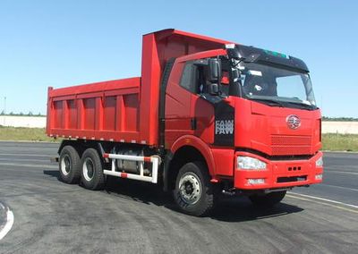 Jiefang Automobile CA3250P66K24L2T1E Flat head diesel dump truck