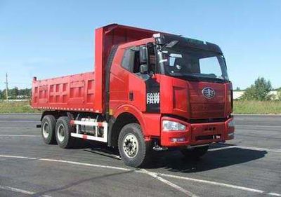 Jiefang Automobile CA3250P66K24L2T1E Flat head diesel dump truck