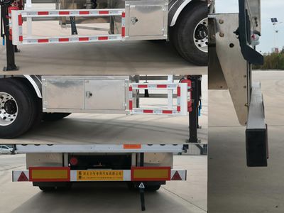 Lisheng  HLS9400GYY Aluminum alloy oil transport semi-trailer