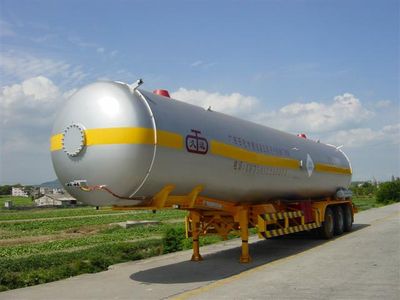 Jiuyuan  KP9500GYQ Semi trailer for liquefied gas transportation