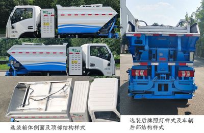 Xinchi  XQY5040ZZZEV Pure electric self loading and unloading garbage truck