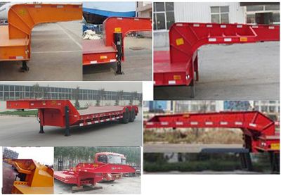 Huayuda  LHY9350TDPA Low flatbed semi-trailer