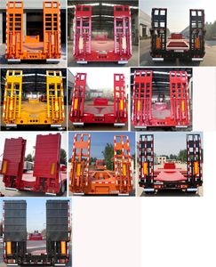 Huayuda  LHY9350TDPA Low flatbed semi-trailer