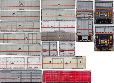 Jiangte brand automobiles JDF5260XZWDFH6 Miscellaneous dangerous goods box transport vehicle