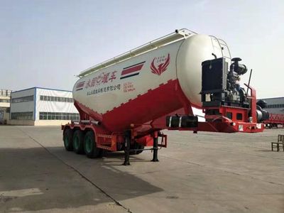 Guangke brand automobiles YGK9406GFLA Medium density powder material transportation semi-trailer