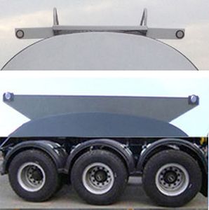 Wanqi Automobile CTD9404GYY Aluminum alloy oil transport semi-trailer