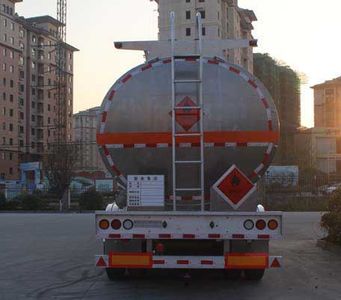 Wanqi Automobile CTD9404GYY Aluminum alloy oil transport semi-trailer