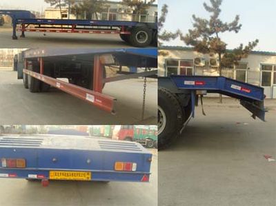 Taicheng  LHT9352TDP Low flatbed semi-trailer