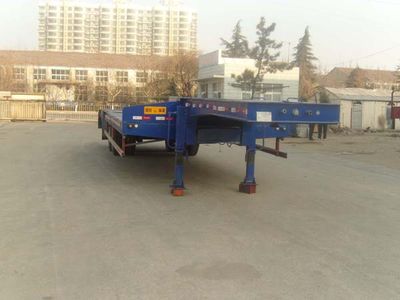 Taicheng  LHT9352TDP Low flatbed semi-trailer