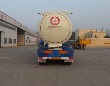 Huayue Xing brand automobiles FNZ9401GFLD Low density powder material transportation semi-trailer