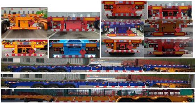 Huazheng brand automobiles LHZ9401TWY Transport semi-trailer of dangerous goods tank frame