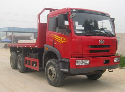 Jiefang Automobile CA3250P1K15L2T1EA80 Flat head diesel dump truck