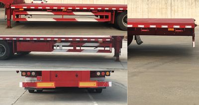 Jiyue  TZZ9401TDP Low flatbed semi-trailer