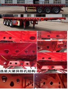 Guangdawei brand automobiles LCX9401TPB Flat transport semi-trailer