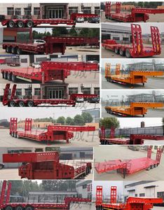 Zhongyuntong brand automobiles JZJ9400TDP Low flatbed semi-trailer