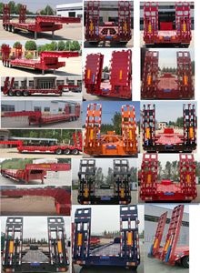 Zhongyuntong brand automobiles JZJ9400TDP Low flatbed semi-trailer