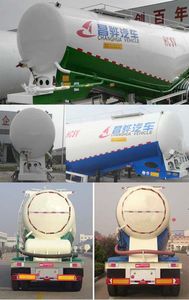 Changhua  HCH9407GFL55 Low density powder material transportation semi-trailer