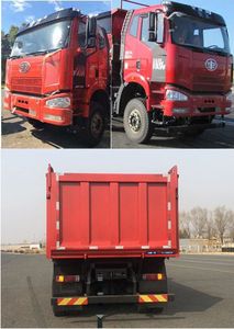 Jiefang Automobile CA3310P66L3T4E24M5 Flat head natural gas dump truck