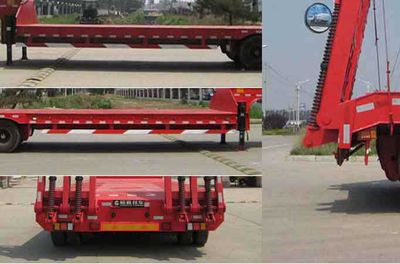 Yangjia  LHL9380TDP Low flatbed semi-trailer