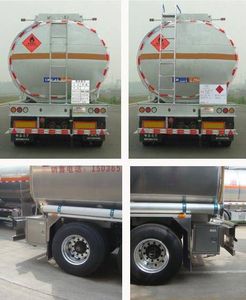 Lingyu  CLY9407GYYA Aluminum alloy oil transport semi-trailer