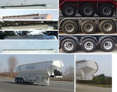 Lingyu  CLY9409GFLB Low density powder material transportation semi-trailer