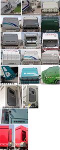 Qingzhuan  QDZ5180ZYSCJ45F1 Compressed garbage truck