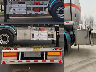 Yongqiang  YQ9403GFWCY2N Tank transport semi-trailer for corrosive substances