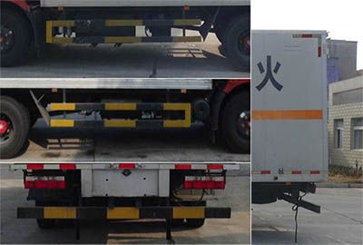 Huatong brand automobiles HCQ5085XFWE5 Corrosive goods box transport vehicle