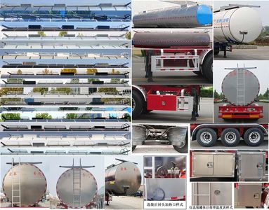 Zhengkang Hongtai brand automobiles HHT9403GPG Ordinary liquid transport semi-trailer