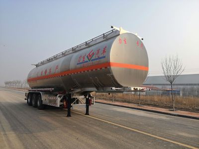 Lisheng  HLS9406GRY Aluminum alloy flammable liquid tank transport semi-trailer