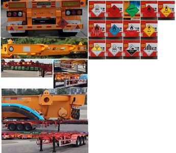 Juntong  JF9400TWY40 Transport semi-trailer of dangerous goods tank frame