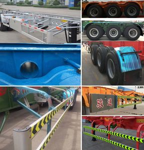 Juntong  JF9400TWY40 Transport semi-trailer of dangerous goods tank frame