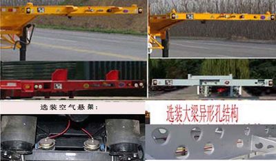 Chengxing  HCX9400TWY Transport semi-trailer of dangerous goods tank frame