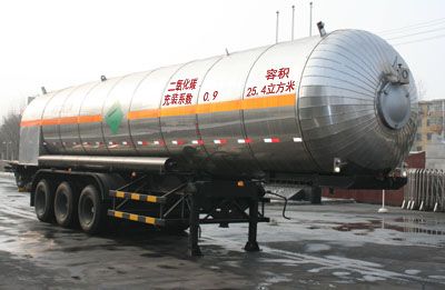 Jiancheng  JC9401GDYC Low temperature liquid transport semi-trailer