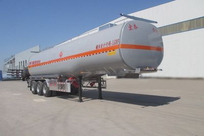 Zhengkang Hongtai brand automobiles HHT9401GRYC Aluminum alloy flammable liquid tank transport semi-trailer