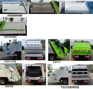 Chinese license plate cars TEG5080ZYS6SQ1D Compressed garbage truck