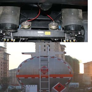 Wanqi Automobile CTD9400GYY Aluminum alloy oil transport semi-trailer