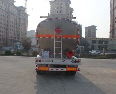 Wanqi Automobile CTD9400GYY Aluminum alloy oil transport semi-trailer